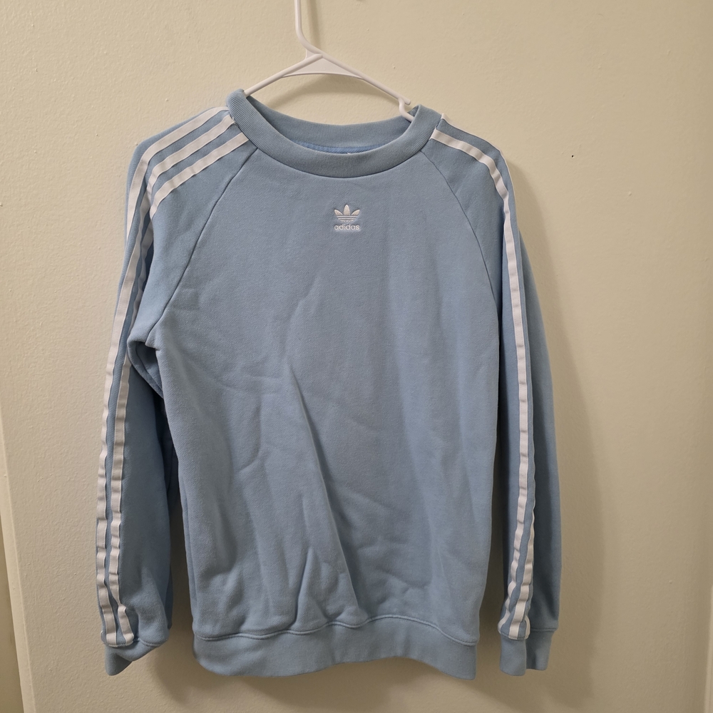 Adidas Blue Crew Neck Sweater